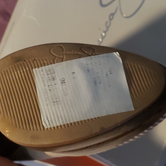 Jessica simpson sand and seaside stripe heels - Picture 5 of 8